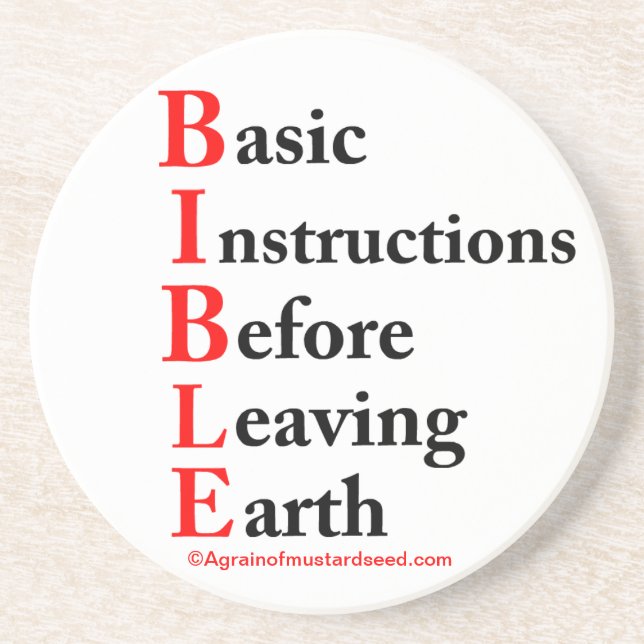 Dessous De Verre En Grès Citations chrétiennes inspirantes (Devant)