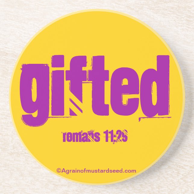 Dessous De Verre En Grès Citations chrétiennes inspirantes (Devant)