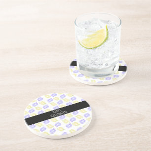 Dessous De Verre En Grès Citrouille Timbres à la main peint Halloween Motif