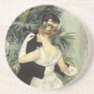 Dessous De Verre En Grès City Dance de Pierre Renoir, Art Vintage