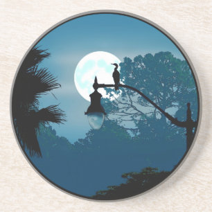 Dessous De Verre En Grès Clair de lune de la Floride