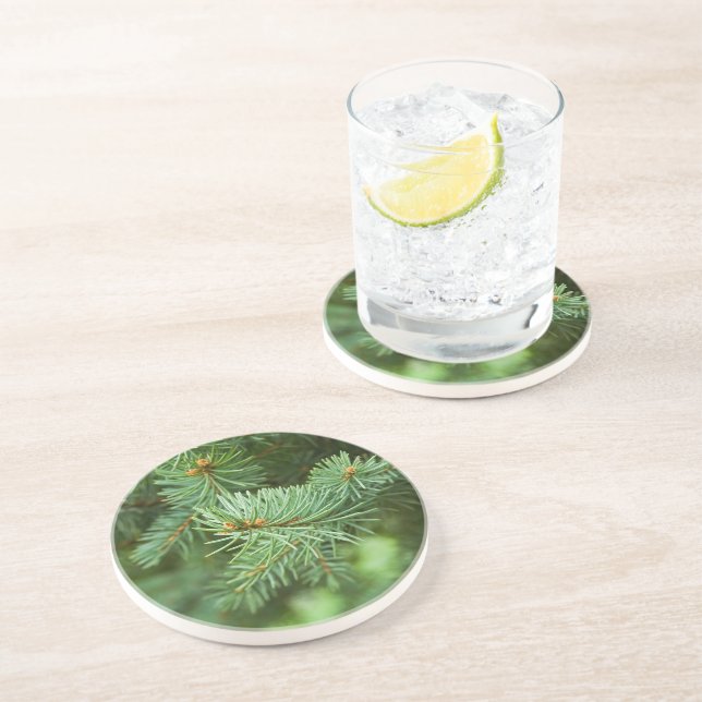 Dessous De Verre En Grès Closeuse de pin (Côté)