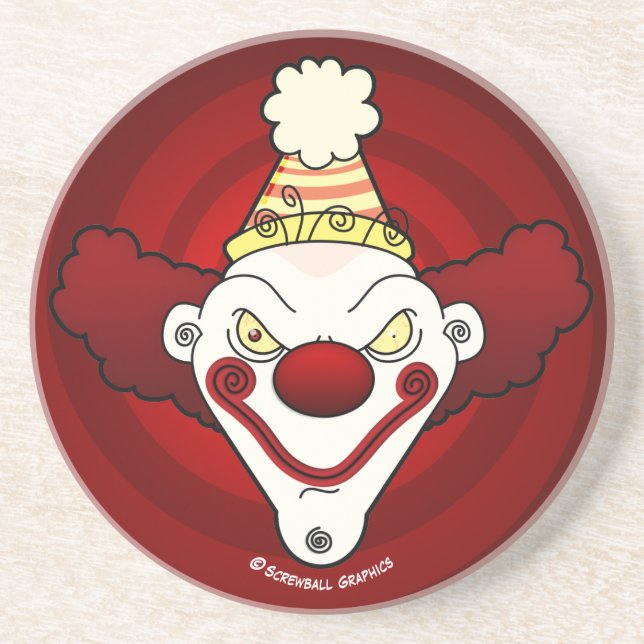 Dessous De Verre En Grès Clown ! coaster (Devant)