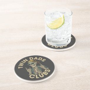Dessous De Verre En Grès  Club des papas jumeaux squelettes