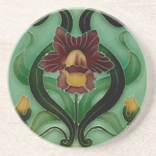 Dessous De Verre En Grès coaster Sand stone Coaster Art Nouveau