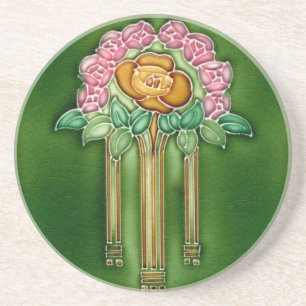 Dessous De Verre En Grès coaster Sand stone Coaster Art Nouveau