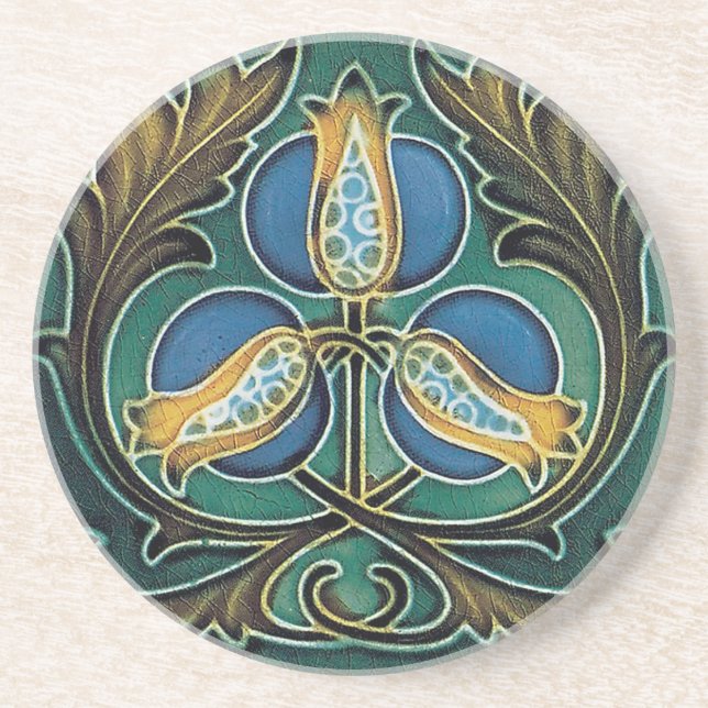 Dessous De Verre En Grès coaster Sand stone Coaster Art Nouveau (Devant)