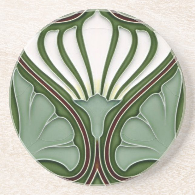 Dessous De Verre En Grès coaster Sand stone Coaster Art Nouveau (Devant)