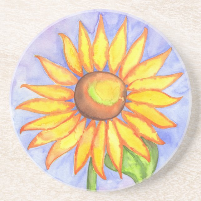Dessous De Verre En Grès Coaster Tournesol (Devant)