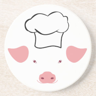 Dessous De Verre En Grès Cochon Chef