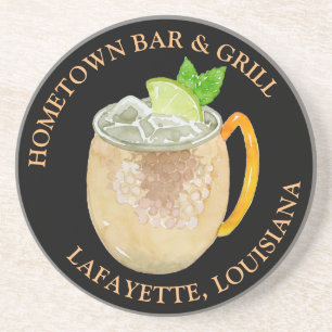 Dessous De Verre En Grès Cocktail moscovite Mule personnalisé