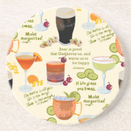 Dessous De Verre En Grès Cocktails et conversation