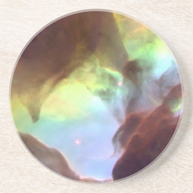 Dessous De Verre En Grès Coeur de la Nebula lagunaire (Devant)