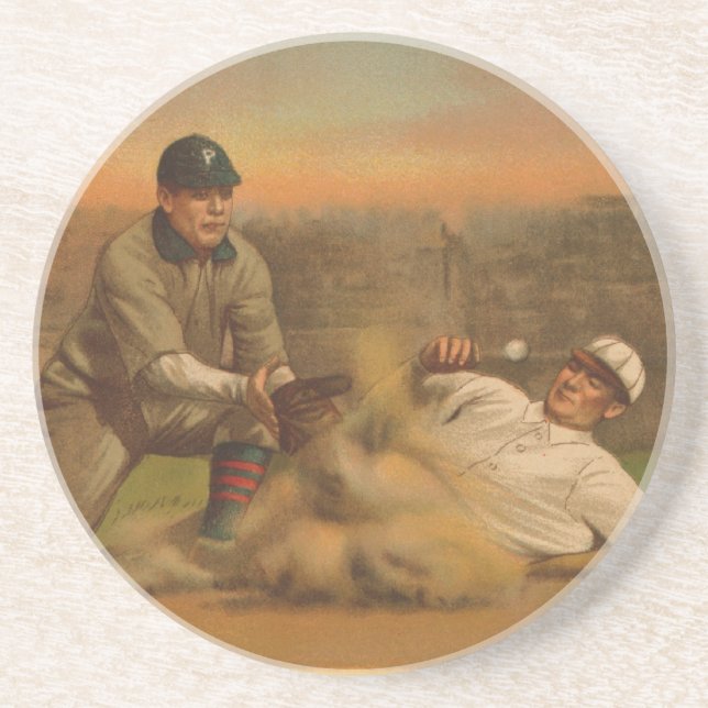 Dessous De Verre En Grès Coffre-fort au troisième (Devant)