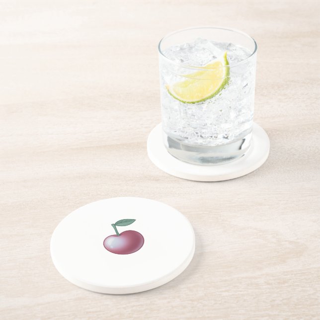 Dessous De Verre En Grès 🍒 Colección: Sweet Cherry Classic – Timeless Eleg (Côté)