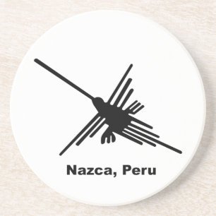 Dessous De Verre En Grès Colibri Nazca, Pérou