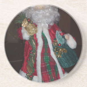 Dessous De Verre En Grès Collection Royal Plaid Père Noël.