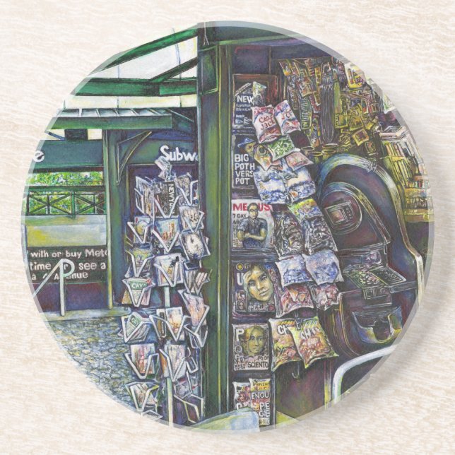 Dessous De Verre En Grès Comment Est-Ce Qu'Une Image, Sans imagination ? (Devant)