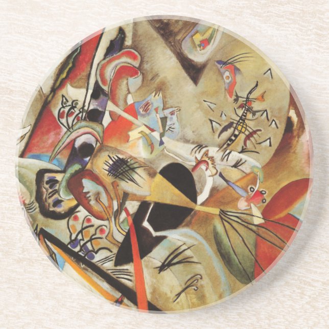 Dessous De Verre En Grès Composition de Kandinsky (Devant)