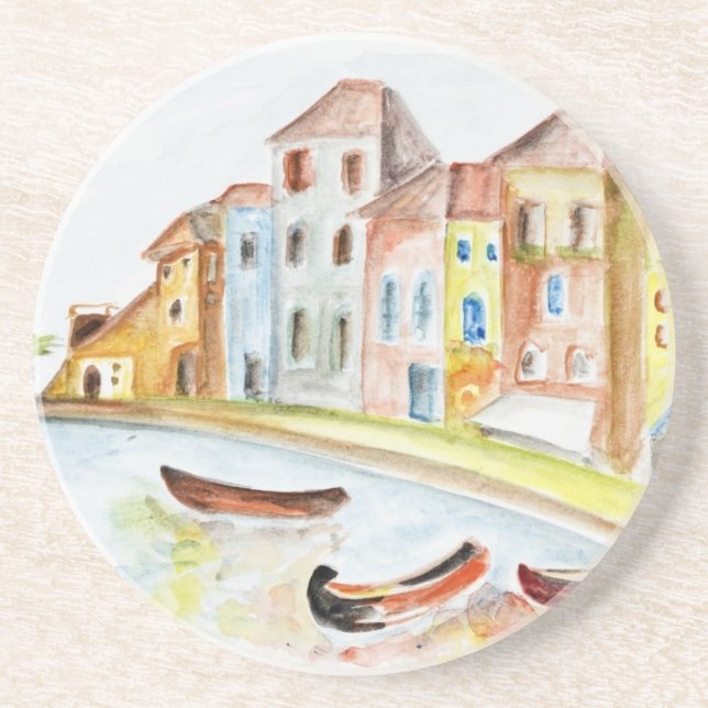 Dessous De Verre En Grès Concept de Venise (Devant)