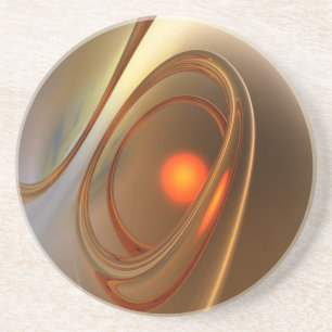 Dessous De Verre En Grès Conception 3d Abstraite tendance et élégante