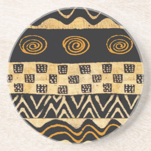 Dessous De Verre En Grès Conception du chaman tribal africain