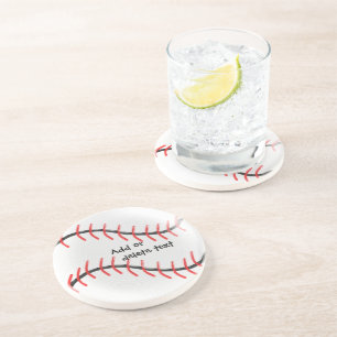 Dessous De Verre En Grès Conception personnalisée de base-ball