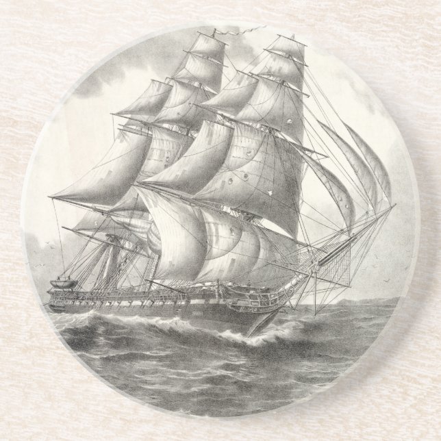 Dessous De Verre En Grès Constitution américaine (Devant)