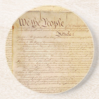 DESSOUS DE VERRE EN GRÈS CONSTITUTION DES USA