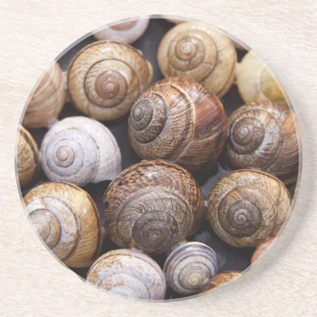 Dessous De Verre En Grès Coques des escargots (Devant)