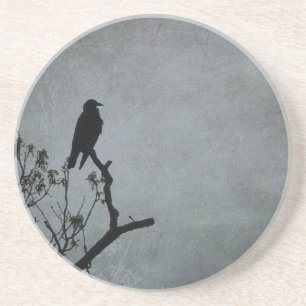 Dessous De Verre En Grès Corbeau