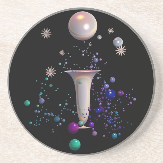 Dessous De Verre En Grès Cosmic Symphony Grès Coaster (Devant)