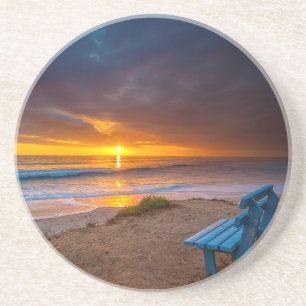 Dessous De Verre En Grès Coucher de soleil sur l'océan Pacifique