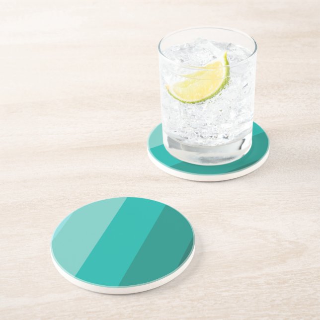Dessous De Verre En Grès Couleur verte (Côté)