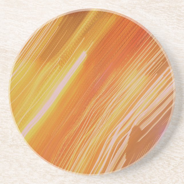 Dessous De Verre En Grès Couleurs psychédéliques (Devant)