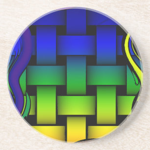 Dessous De Verre En Grès Couleurs tissées