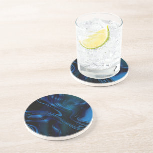 Dessous De Verre En Grès couleurs vibratoires art