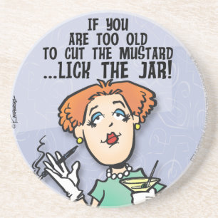 Dessous De Verre En Grès Couper La moutarde