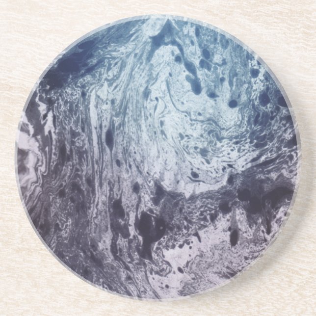 Dessous De Verre En Grès Courants Océaniques De L'Espace (Devant)