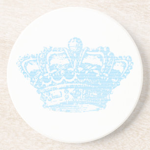 Dessous De Verre En Grès Couronne bleue