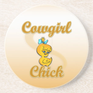 Dessous De Verre En Grès Cowgirl Chick