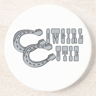 Dessous De Verre En Grès Cowgirl Cutie