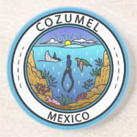 Cozumel Mexique Badge Scuba