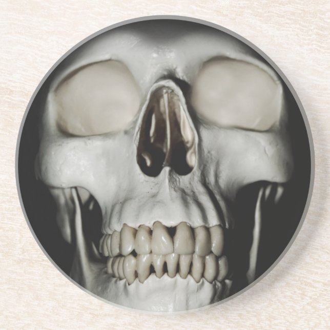 Dessous De Verre En Grès Crâne simple (Devant)