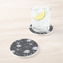 Crânes LITES EXISTENTIELLES Sur Tartan B/W Round