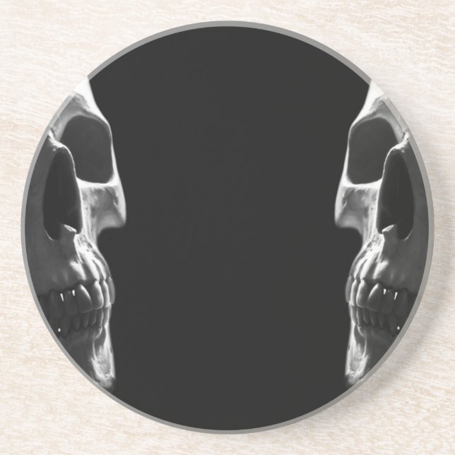Dessous De Verre En Grès Crânes souriants (Devant)