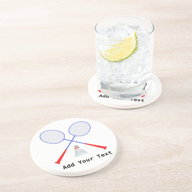 Dessous De Verre En Grès Créez votre propre lecteur de badminton (Côté)