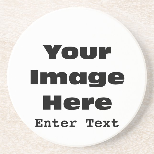 Dessous De Verre En Grès Créez votre propre modèle de cadeau (Devant)