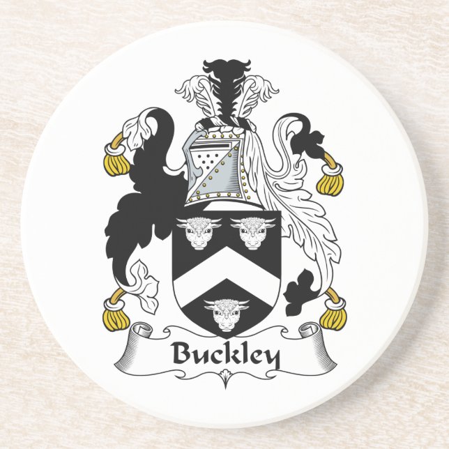 Dessous De Verre En Grès Crête de famille de Buckley (Devant)
