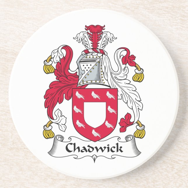 Dessous De Verre En Grès Crête de famille de Chadwick (Devant)